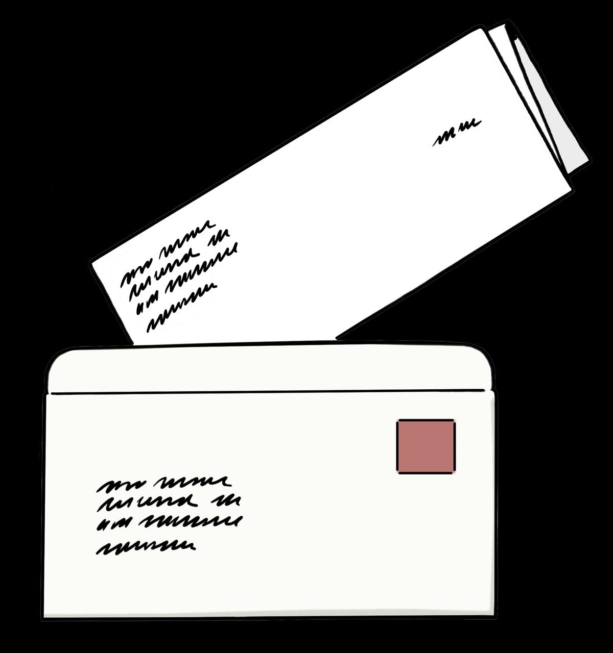 Brief mit Umschlag