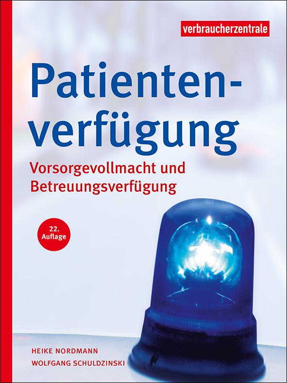 Titelbild des Ratgebers Patientenverfügung mit Rahmen