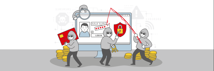 Symbolische Darstellung von Internetkriminalität