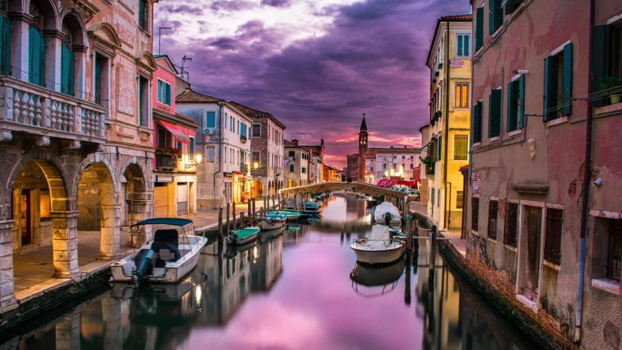 Kanal in Venedig, Italien